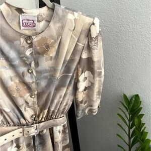 Vintage "California Looks"‎ floral midi dress. Size S